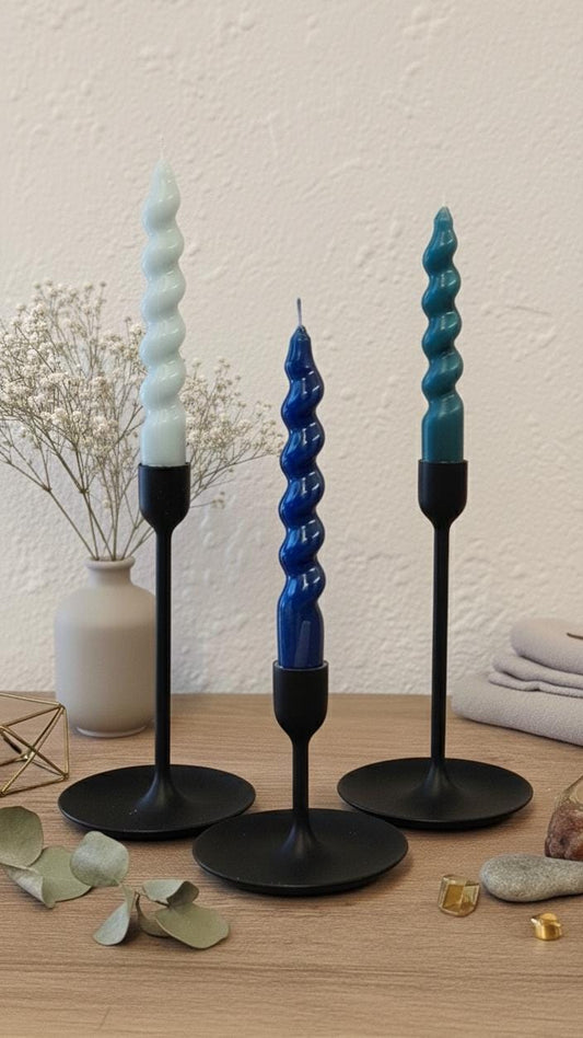 Spiral taper candle